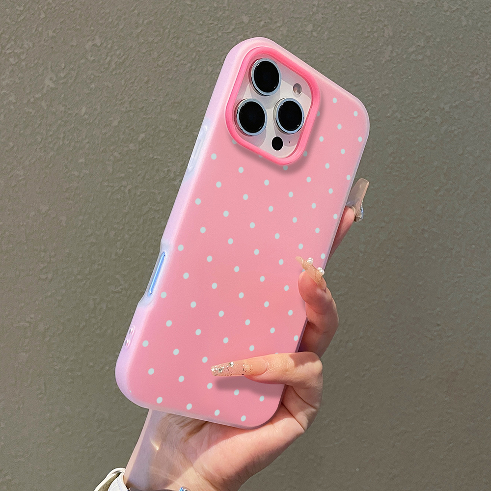 Receipt Printer Thermal - Adorable Light Blue Polka Dot Phone