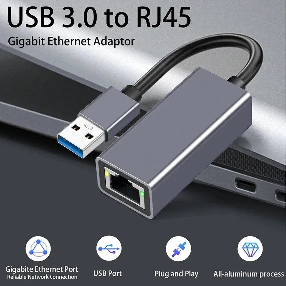 Gigabit Network Card - Type C Ethernet Adapter USB 3.0