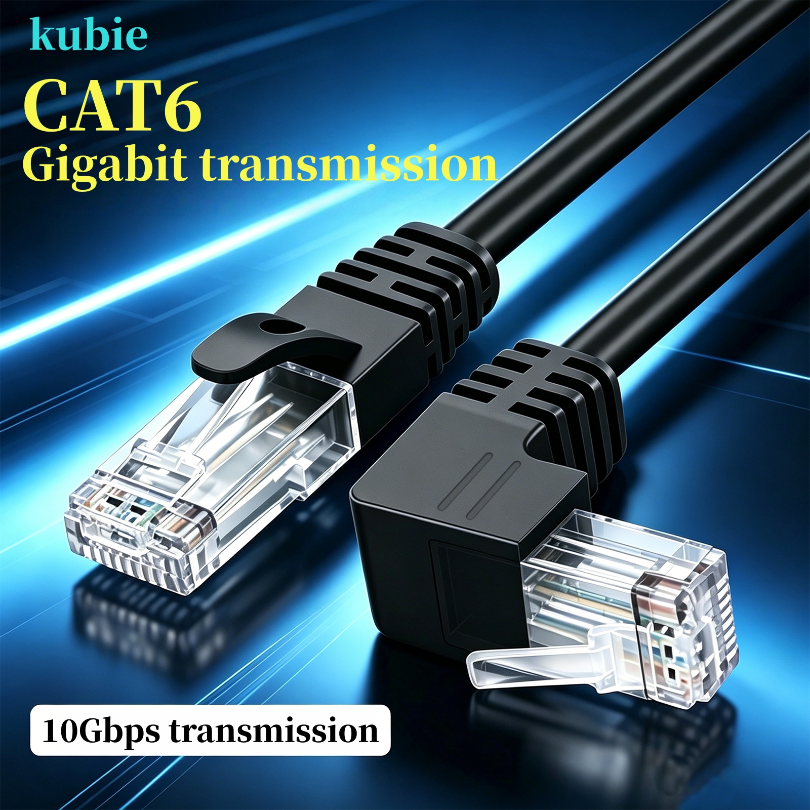 kubie Cat6a RJ45 90 Degree Ang - Power Over Ethernet บทวิจารณ์และราคา