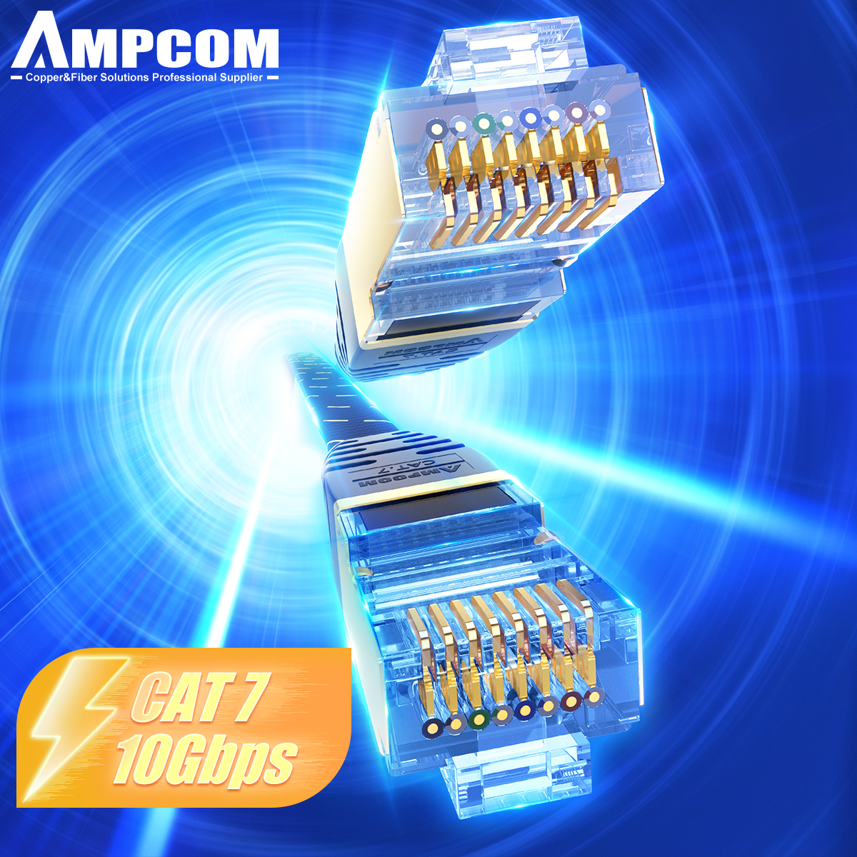 AMPCOM Network Cable Flat Slim - Power Over Ethernet บทวิจารณ์และราคา