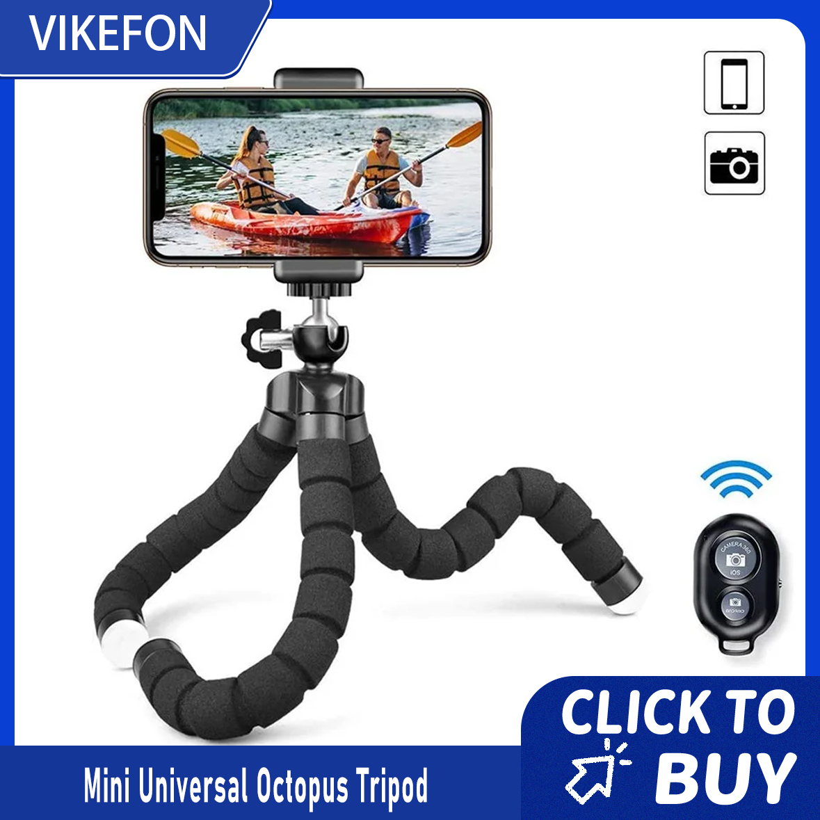 Mini Universal Octopus Tripod  - Webcam Stand Clip บทวิจารณ์และราคา