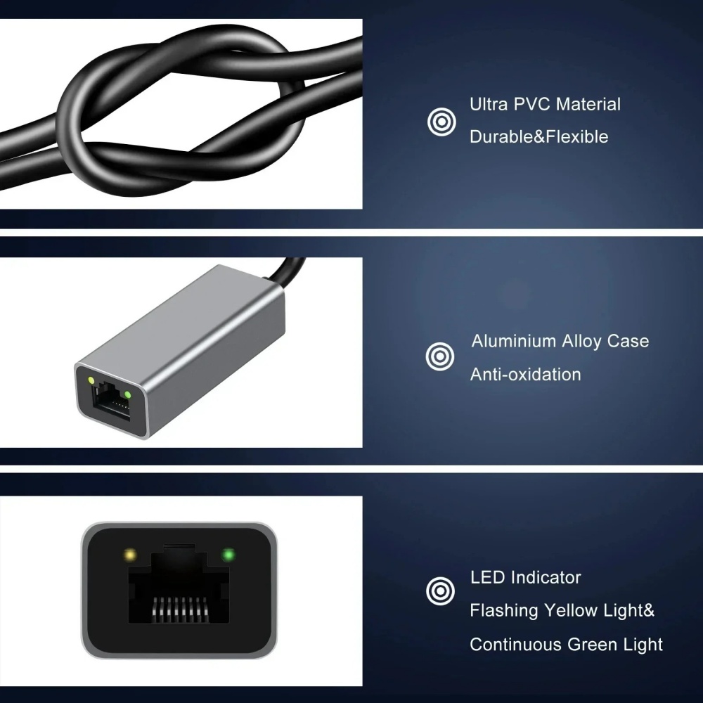 Type C Ethernet Adapter USB 3. - Gigabit Network Card บทวิจารณ์และราคา