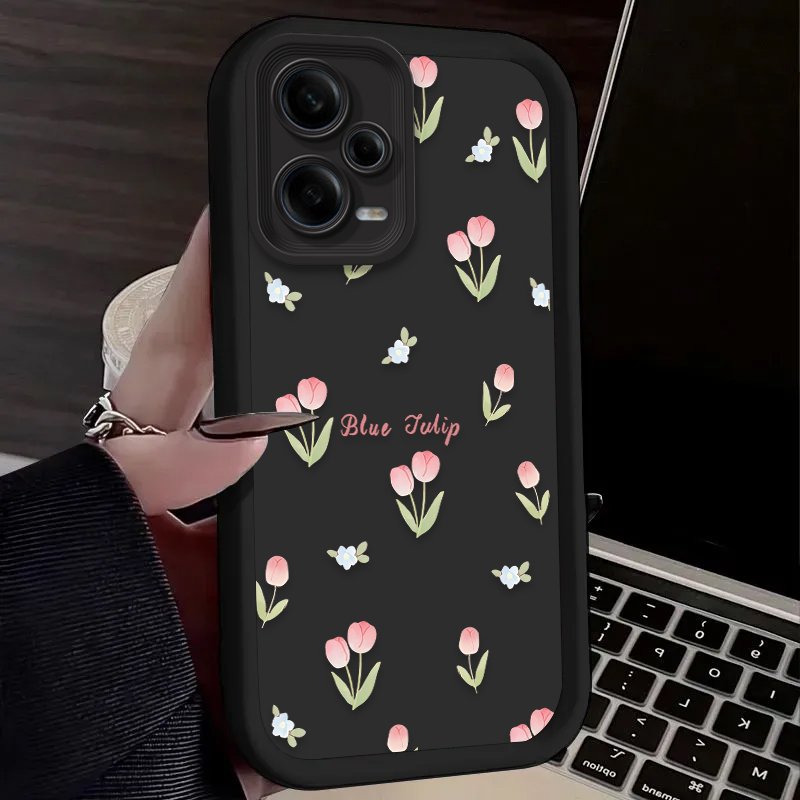 Retro Tulip Flower Phone Case  - Receipt Printer Thermal บทวิจารณ์และราคา