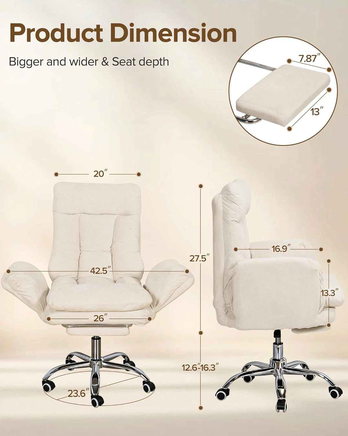 Heavy Duty Comfortable Office  - Office Tech Duties บทวิจารณ์และราคา