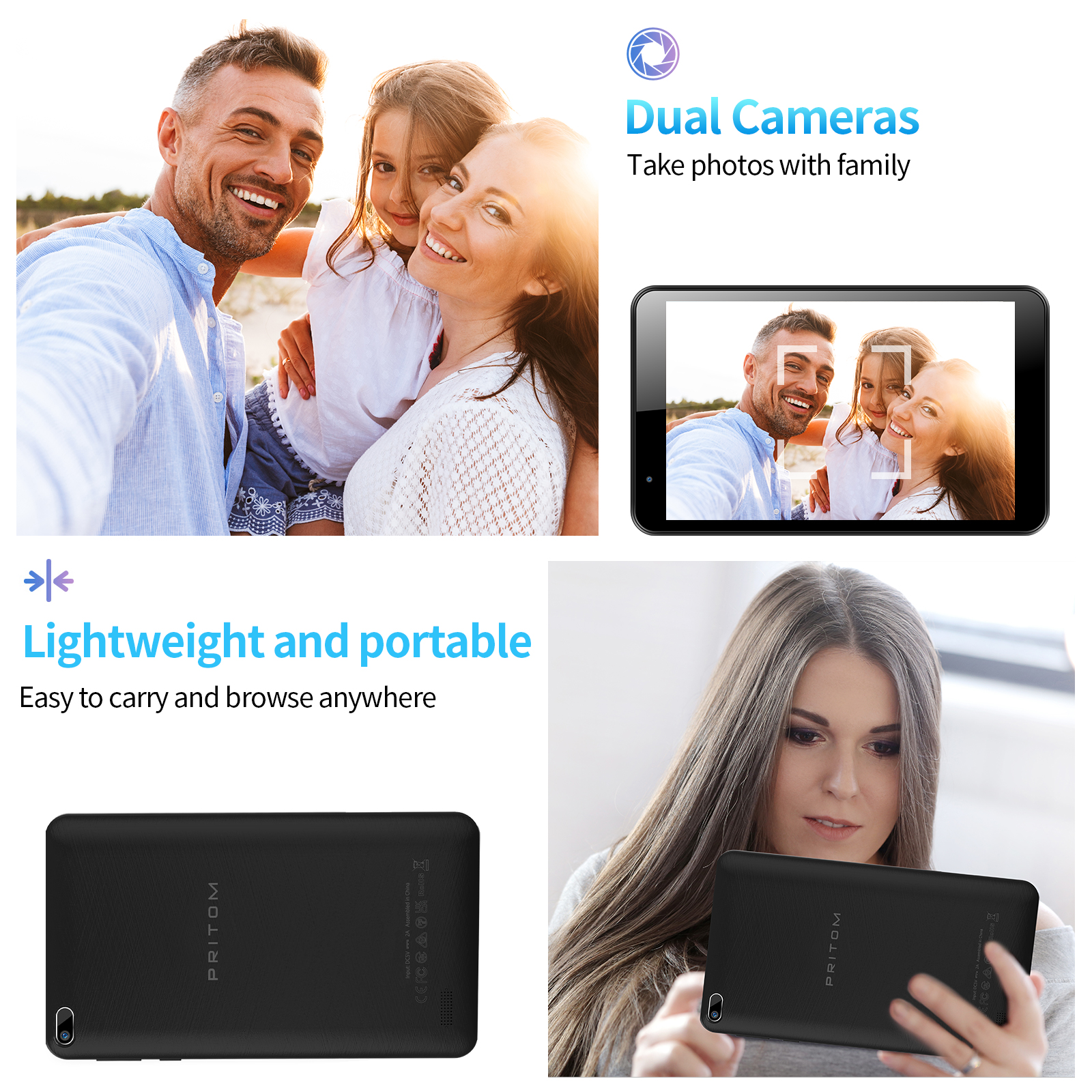 PRITOM 7 Inch Tablet PC 32 GB  - Gigabit Network Card บทวิจารณ์และราคา