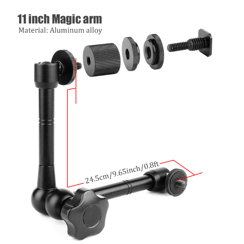 BFOLLOW Magic Arm 7 inch 11 in - Webcam Stand Clip บทวิจารณ์และราคา